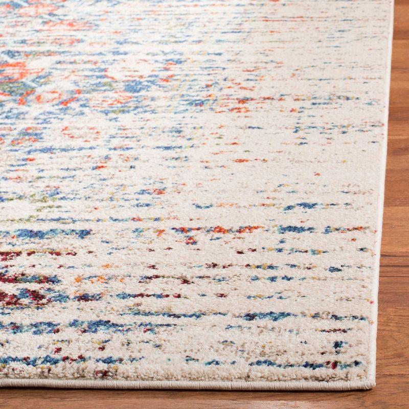 Monaco MNC208 Power Loomed Indoor Accent Rug - Ivory/Blue - 3'x5' - Safavieh