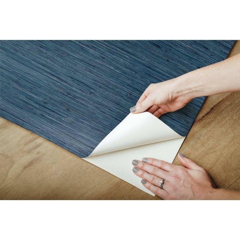 Sand & Stable™ Charleigh Grasscloth peel and stick Wallpaper