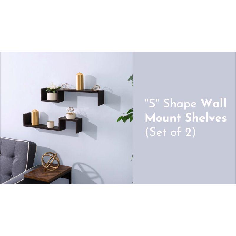 (Set of 2) 22.5" x 4.7" Floating Wall Shelving Set - Danya B.