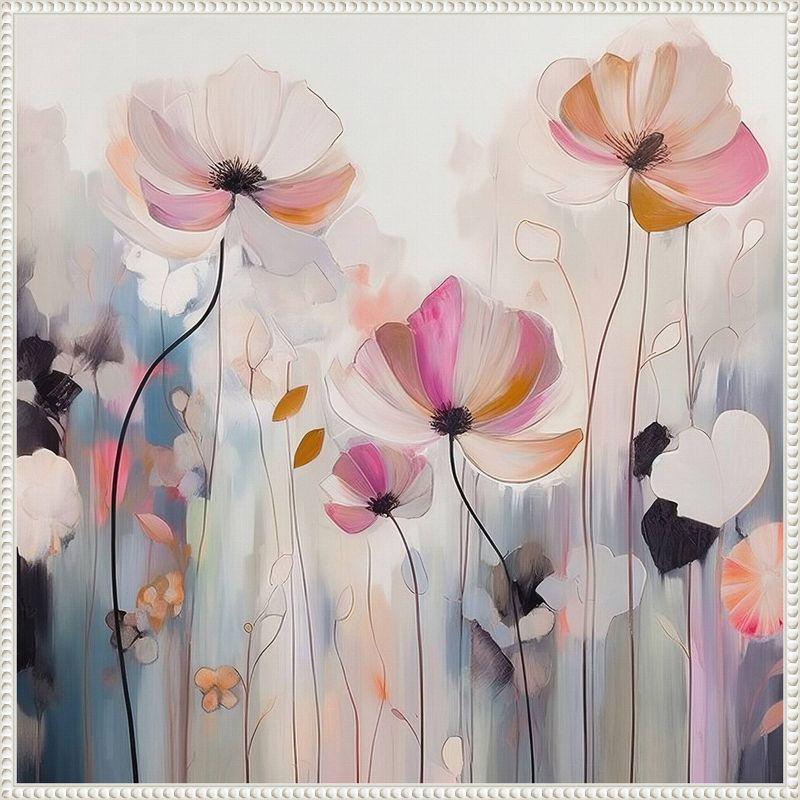 Amanti Art 30"x30" Spring Fling Flowers IV by Irena Orlov Framed Canvas Wall Art Print