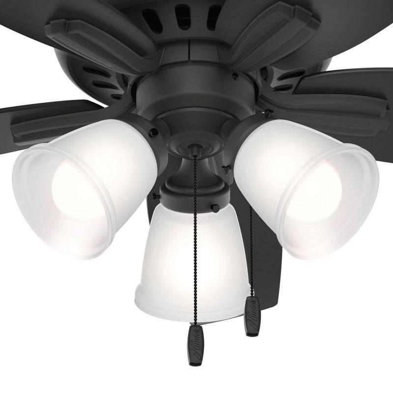 42" Newsome 5 - Blade Flush Mount Ceiling Fan with Lights and Pull Chains