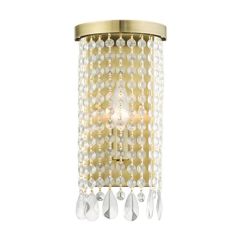 Livex Lighting Elizabeth 1 - Light Wall Light in  Antique Brass