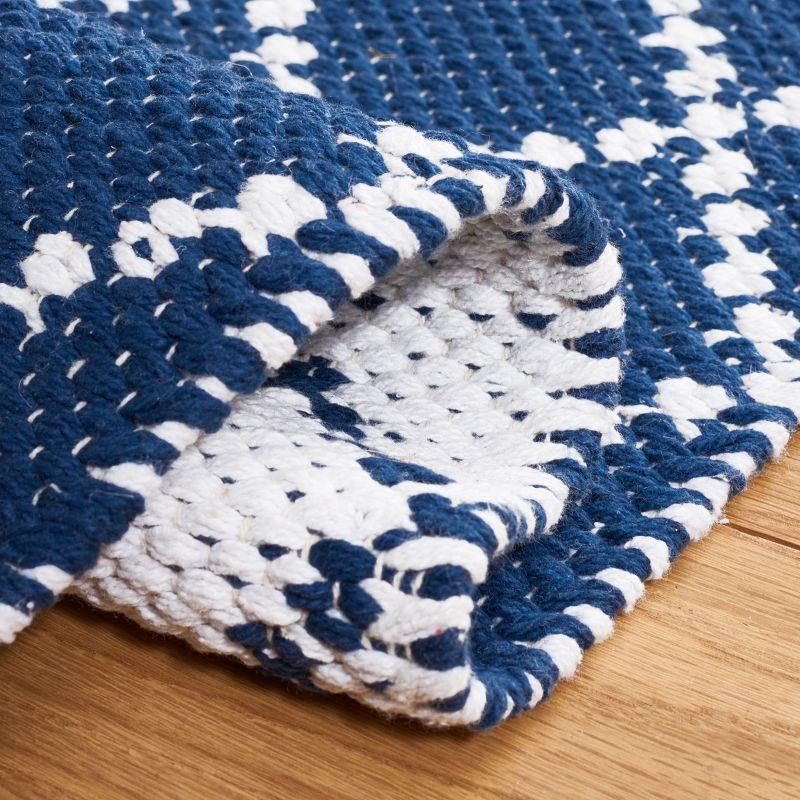 Montauk MTK706 Hand Woven, Flat Weave Indoor Accent Rug - Navy/Ivory - 3'x5' - Safavieh
