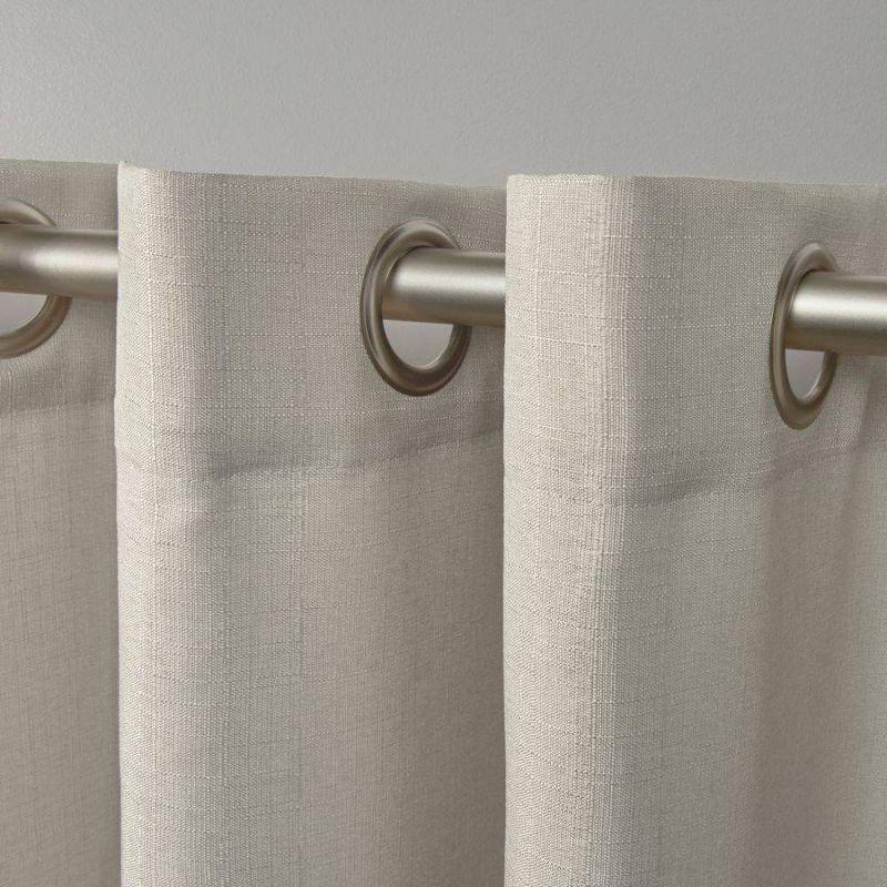 18"x54" Loha Light Filtering Window Valance Grommet Off-White - Exclusive Home