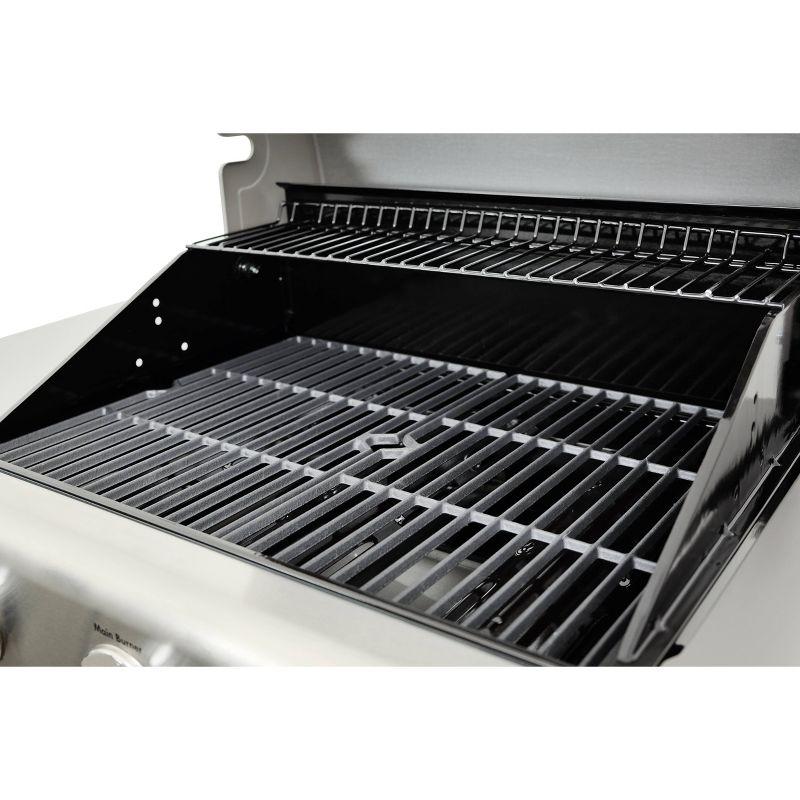 Kenmore 3-Burner Propane Gas Grill with Foldable Side Tables for Outdoor BBQ