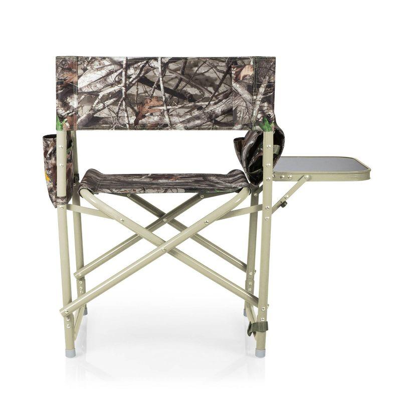 Aluminum Frame Outdoor Director's Chair with Side Table and Storage