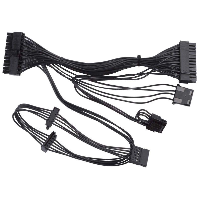 SilverStone Technology  Power Supply Kit, 120W DC-DC Board, 12V/10A Adapter, Black Wires, 20+4 Pin Motherboard, 4+4 EPS, 3x SATA, 1x 4-Pin Peripheral