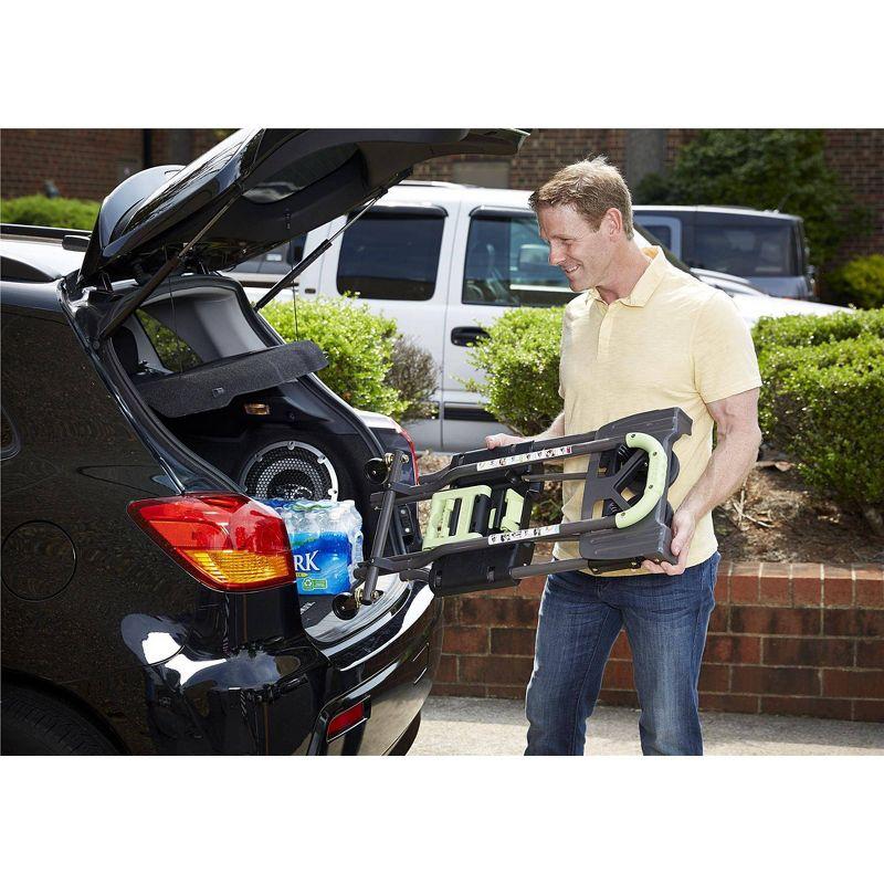 Cosco Shifter Multi-Position Folding Hand Truck and Cart Green: Metal Convertible Dolly, 300 lb Capacity, No Assembly Required