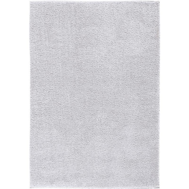 Light Gray 8' x 10' Synthetic Shag Area Rug