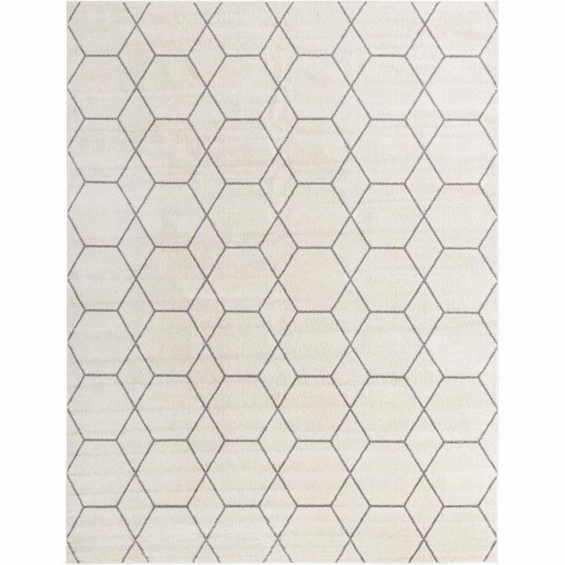 Unique Loom Trellis Frieze Geometric Trellis Indoor Woven Area Rug