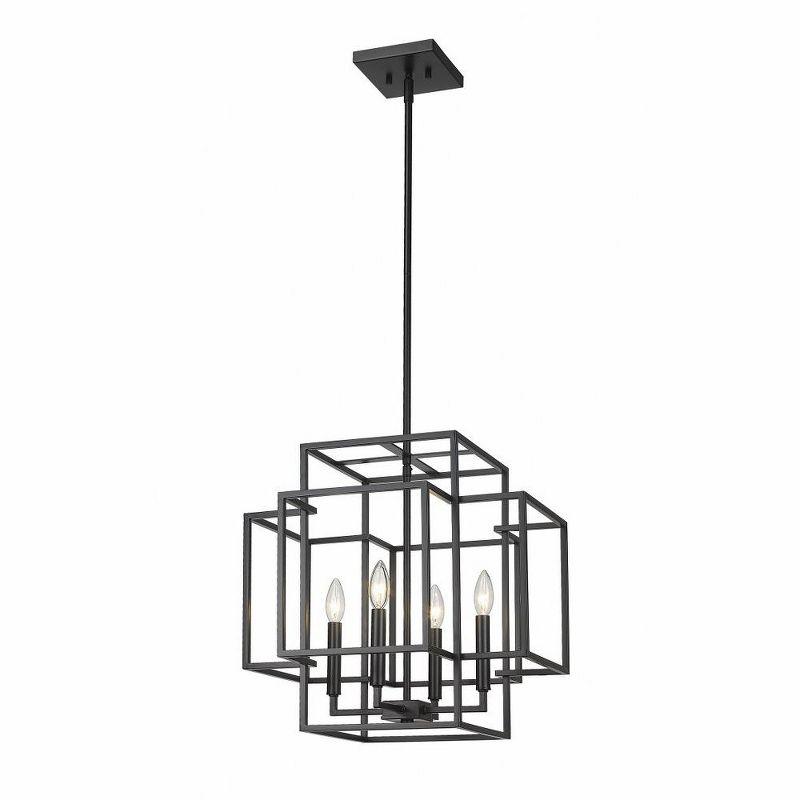 Z-Lite Titania 4 - Light Chandelier in  Matte Black