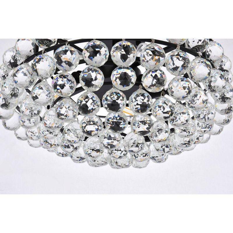 Elegant Lighting Savannah 18 inch flush mount in black