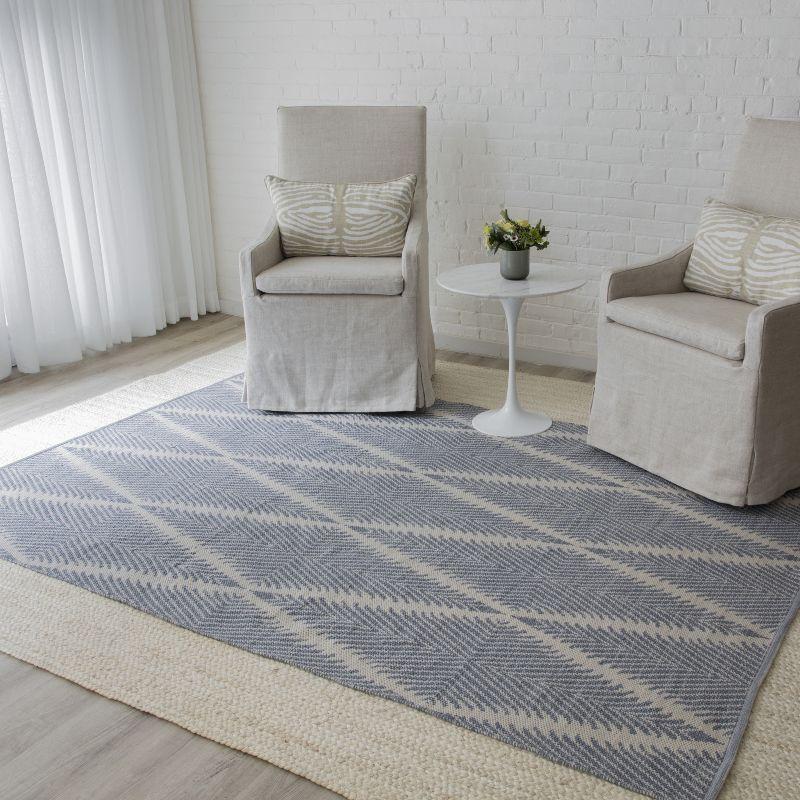 River Geometric Handmade Flatweave Area Rug