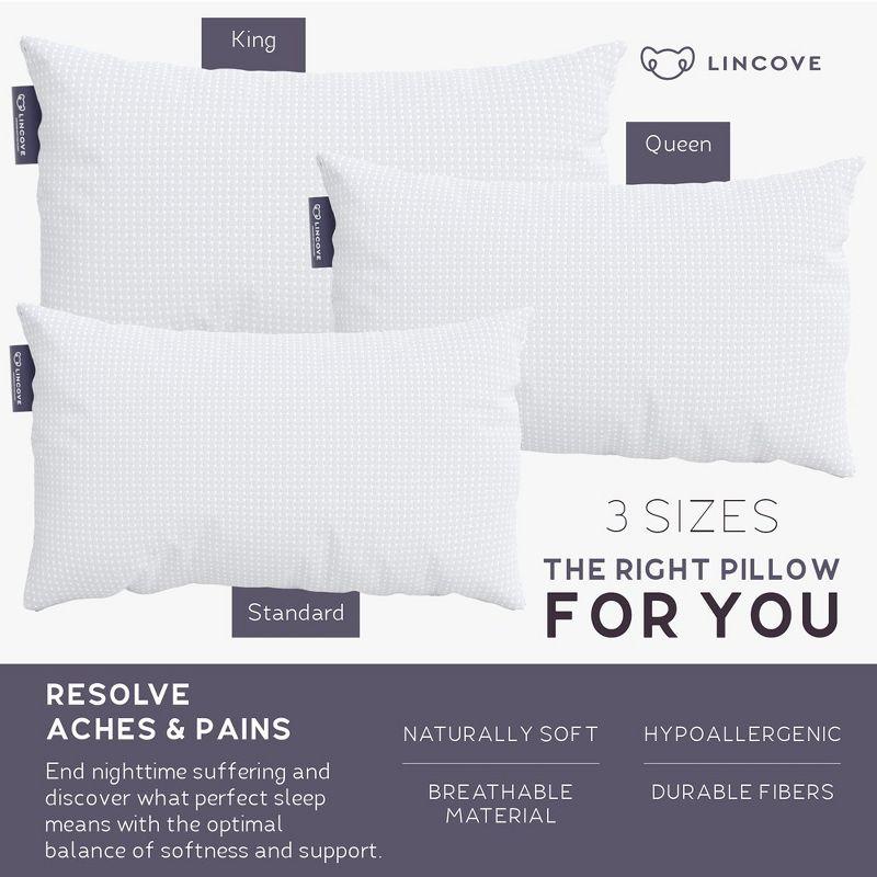 Lincove® Lincove Rayon From Bamboo Pillow - Hotel Quality, Soft for Stomach Sleepers, 1 Pack