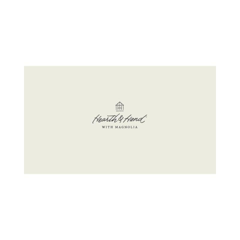 4pc Queen Linen Blend with Hem Stitch Sheet Set Sour Cream - Hearth & Hand™ with Magnolia