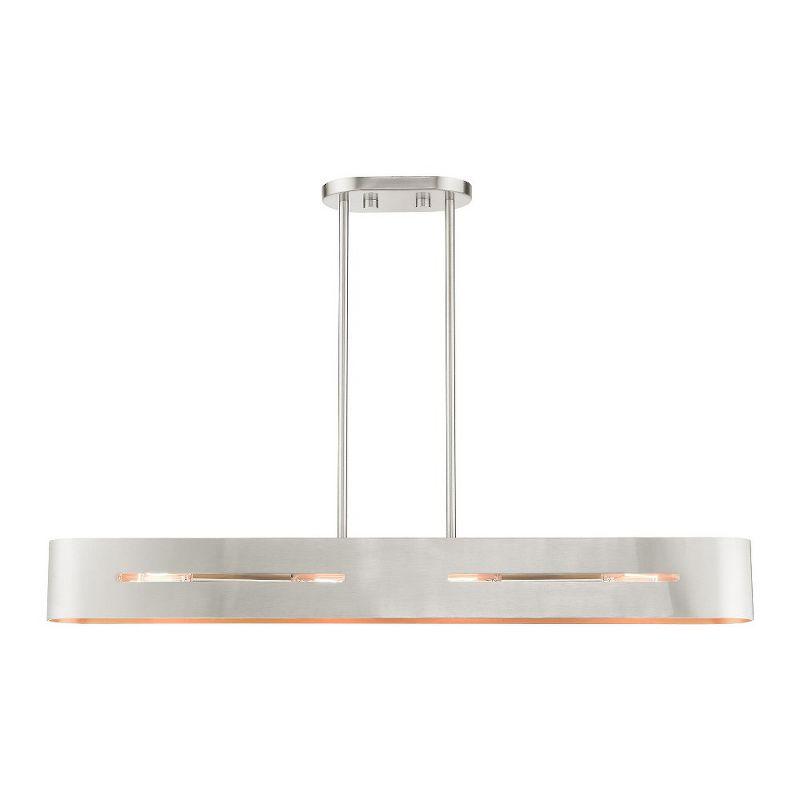 Livex Lighting Rave 4 - Light Chandelier in  Brushed Nickel