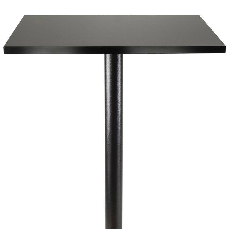 Obsidian Counter Height Pub Table Wood/Black - Winsome