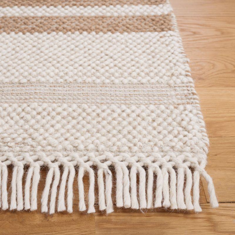 Natura NAT225 Power Loomed Area Rug - Ivory/Light Brown - 8'x10' - Safavieh.