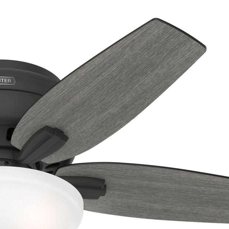 Newsome 42" 5 - Blade Traditional Flush Mount Indoor Ceiling Fan with Lights and Pull Chains