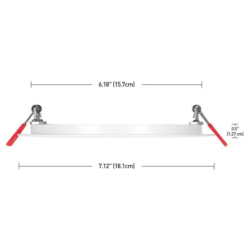 6'' Selectable Color Temperature Dimmable Air-Tight IC Rated Recessed Lighting Kit