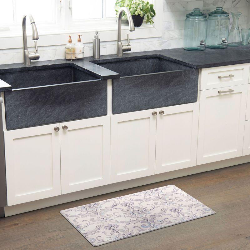 SoHome Cozy Living Watercolor Damask Anti-Fatigue Mat