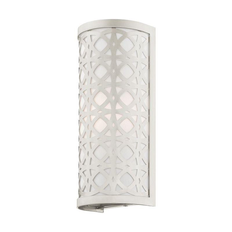 Livex Lighting Calinda 1 - Light Wall Light in  Brushed Nickel
