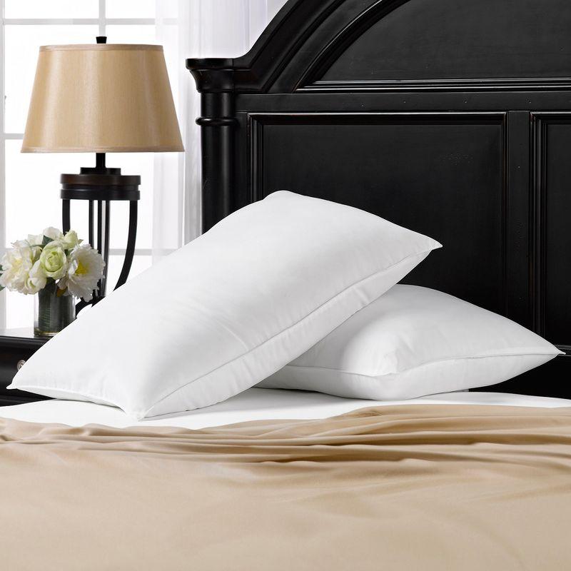 Ella Jayne Home Signature Plush Allergy Resistant Down Like Fiber Pillow Medium (Set of 2)