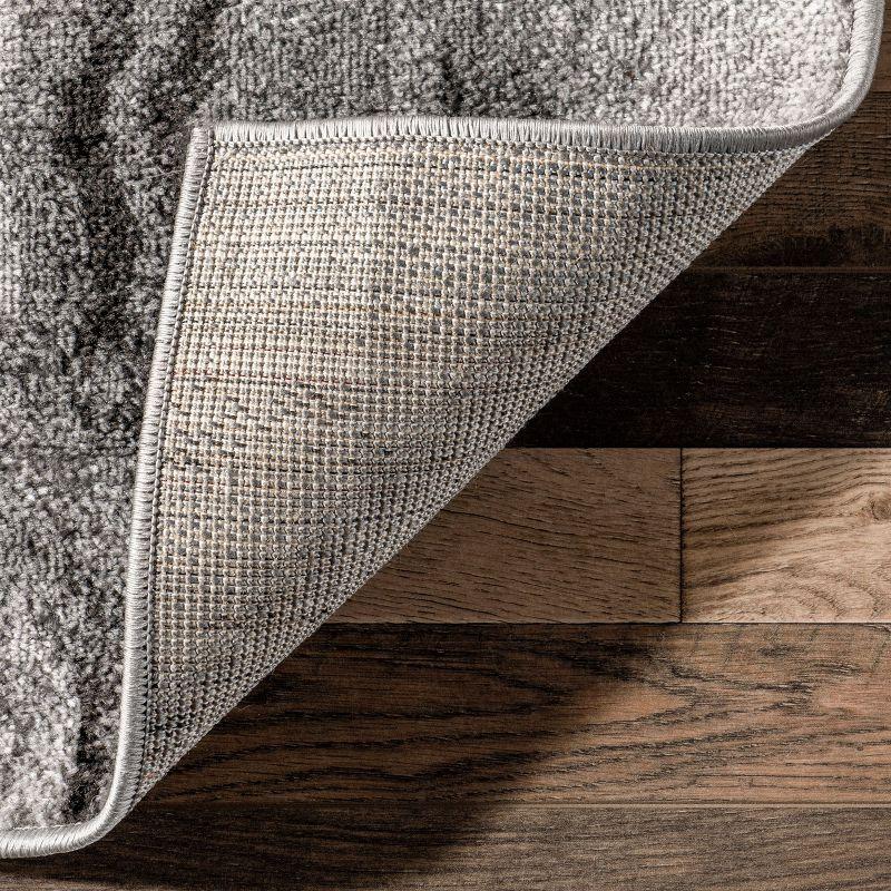 Nuloom Remona Abstract 5x8 Indoor Area Rug for Living Room Bedroom Dining Room Kitchen, Grey/Ivory