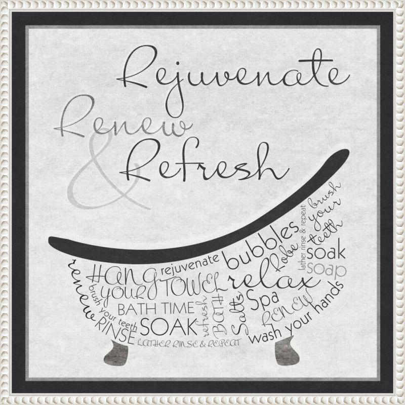 22"x22" Bath Time I by SD Graphics Studio: Serene Soak & Bubbles Art - Amanti Art