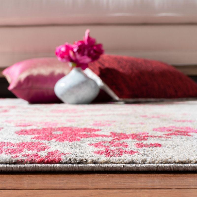 Monaco MNC205 Power Loomed Indoor Area Rug - Ivory/Pink - 8'x11' - Safavieh.