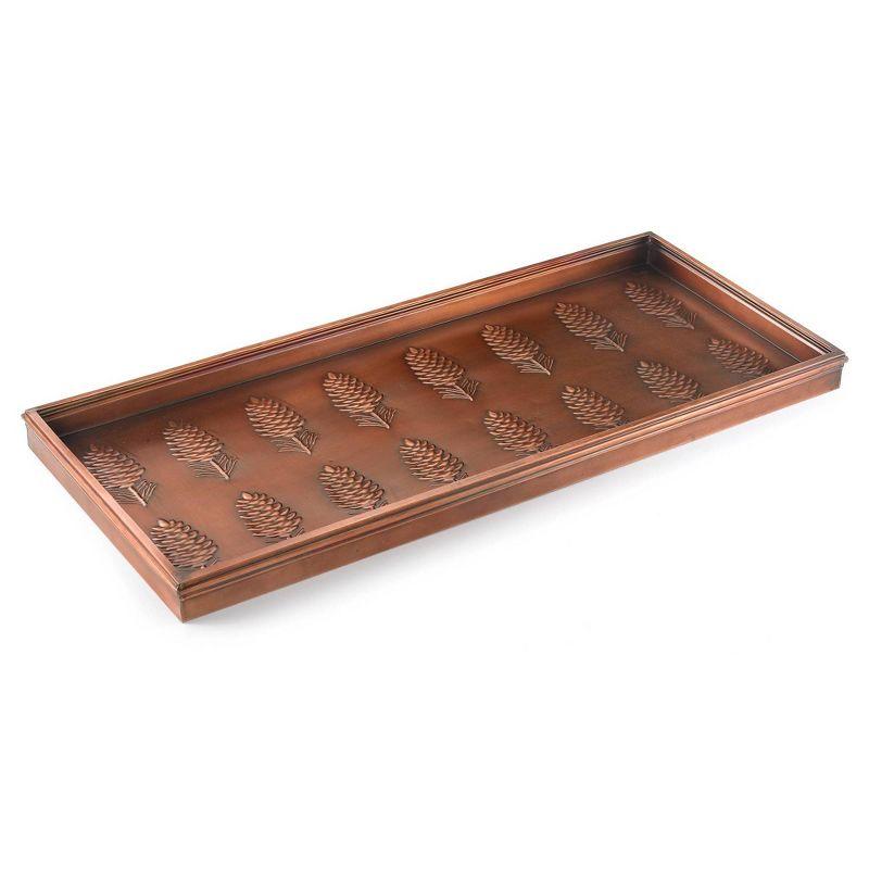 Pine Cones Copper Finish Multi-Purpose Boot Tray - Good Directions