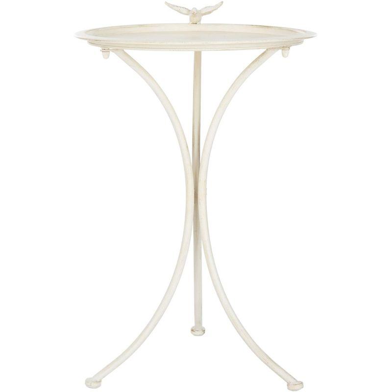 Kensi Outdoor Bird Bath - Pearl White - Safavieh