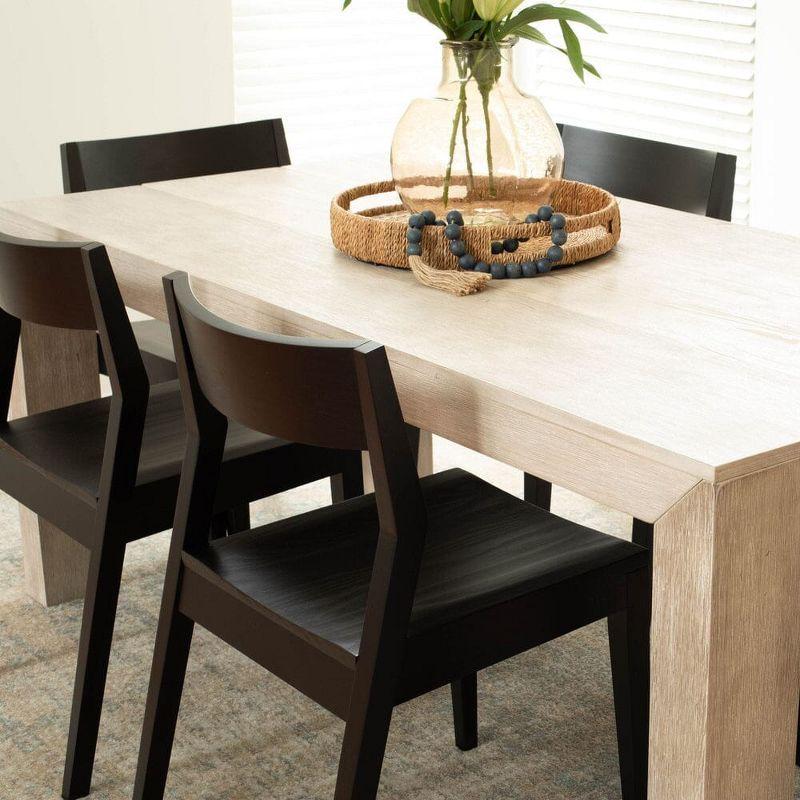 Plank+Beam Modern Dining Chair Set of 2, Solid Wood Chairs for Kitchen, Office, Living Room