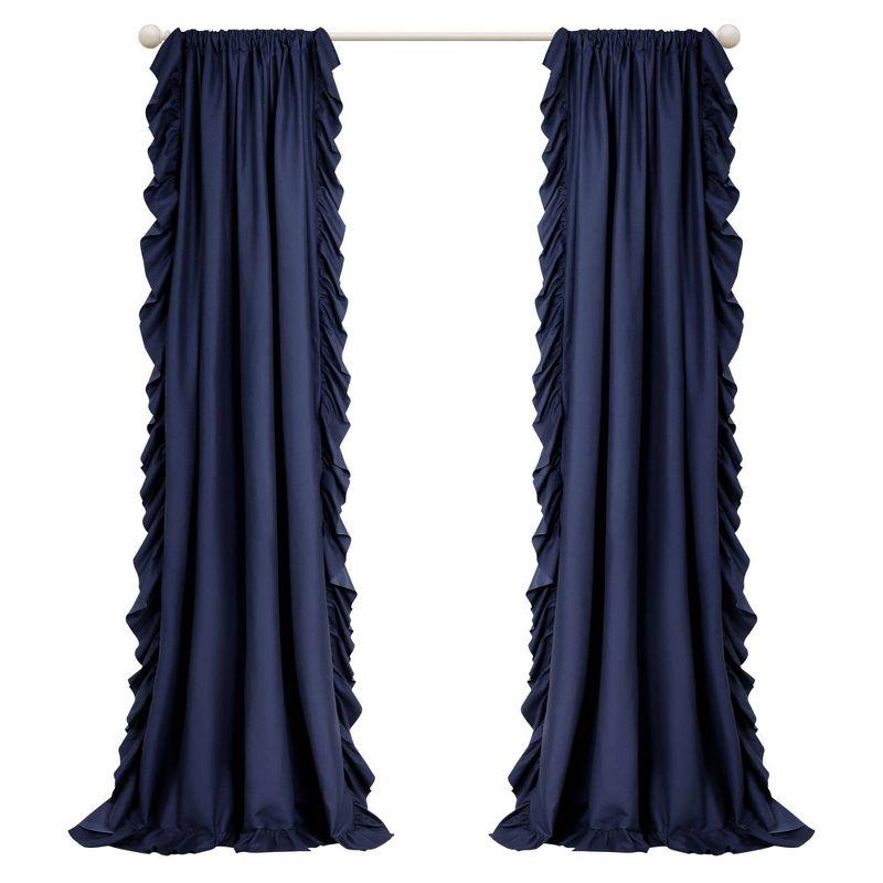 Reyna Polyester Semi Sheer Curtain Panel