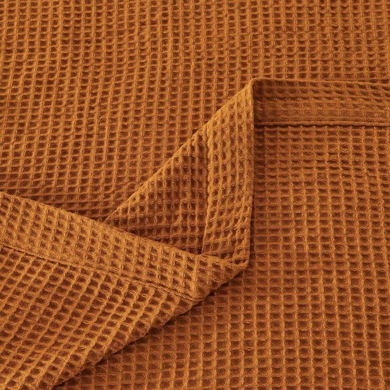 Knit Waffle Weave Cotton Bed Blanket - Patina Vie