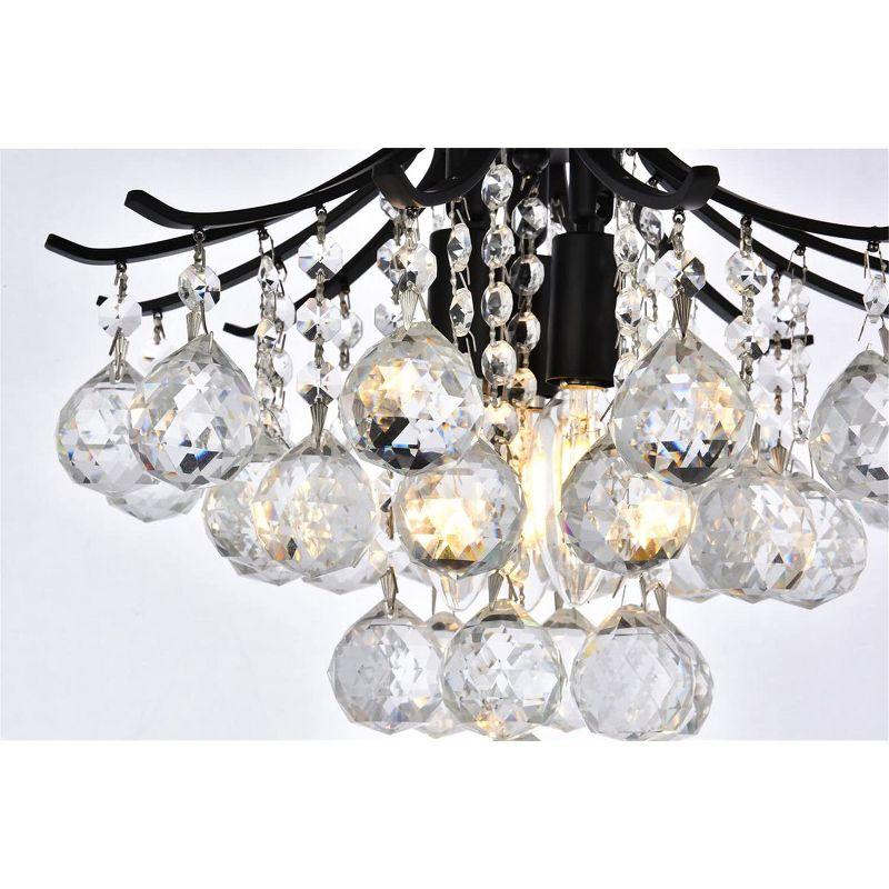 Elegant Lighting Toureg 12 inch black flush mount
