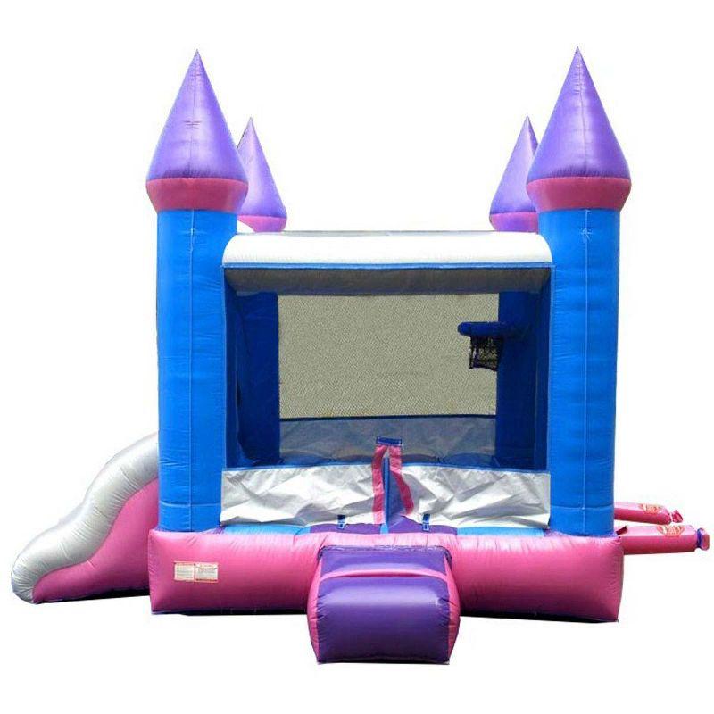 Pogo Bounce House Crossover Bounce House with Slide, Dual Slide with Blower