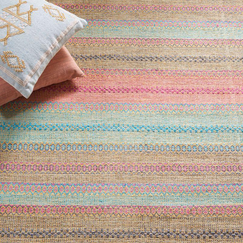 Montauk MTK851 Hand Woven Area Rug - Blue/Pink - 5'x8' - Safavieh.