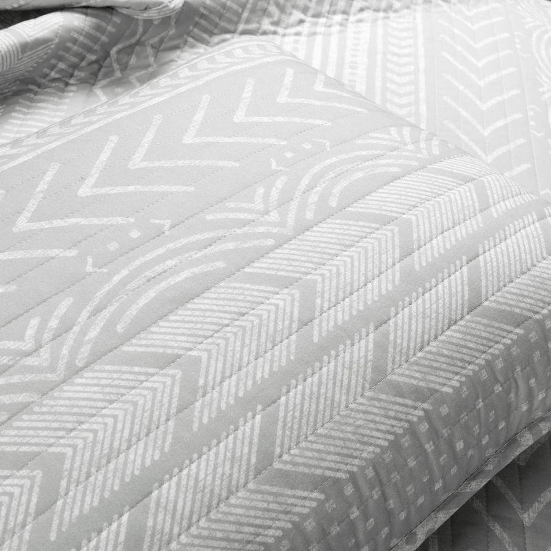 Hygge Geo Reversible Contemporary 3-Piece Quilt Set