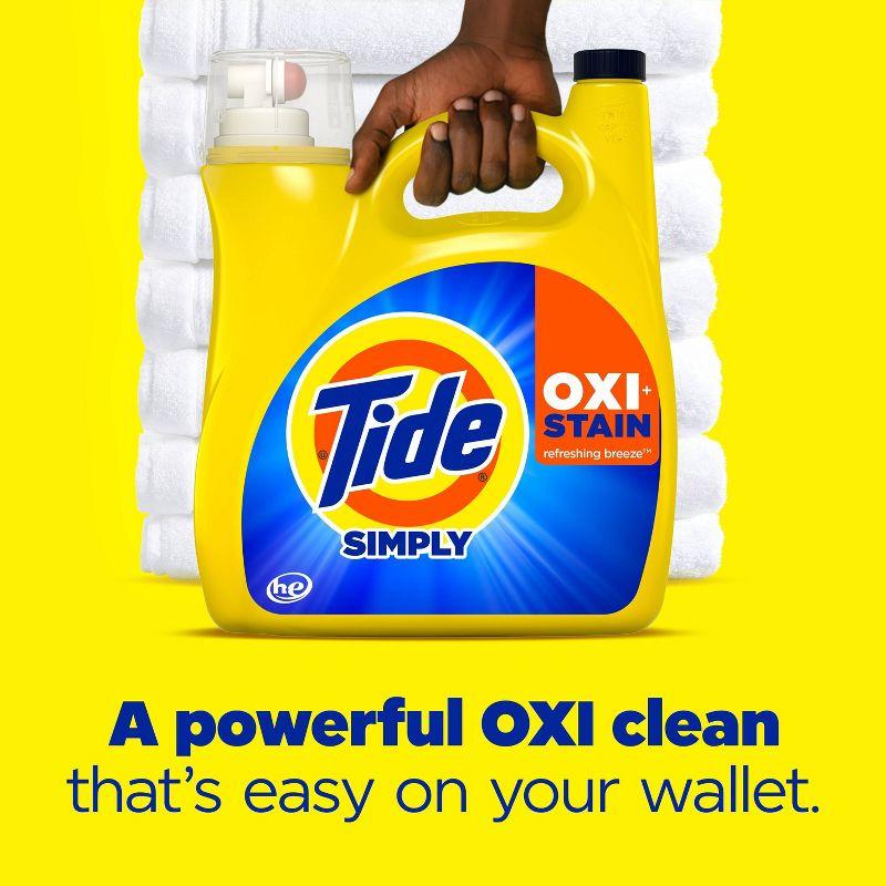 Tide Simply Oxi Liquid Laundry Detergent - 151 fl oz