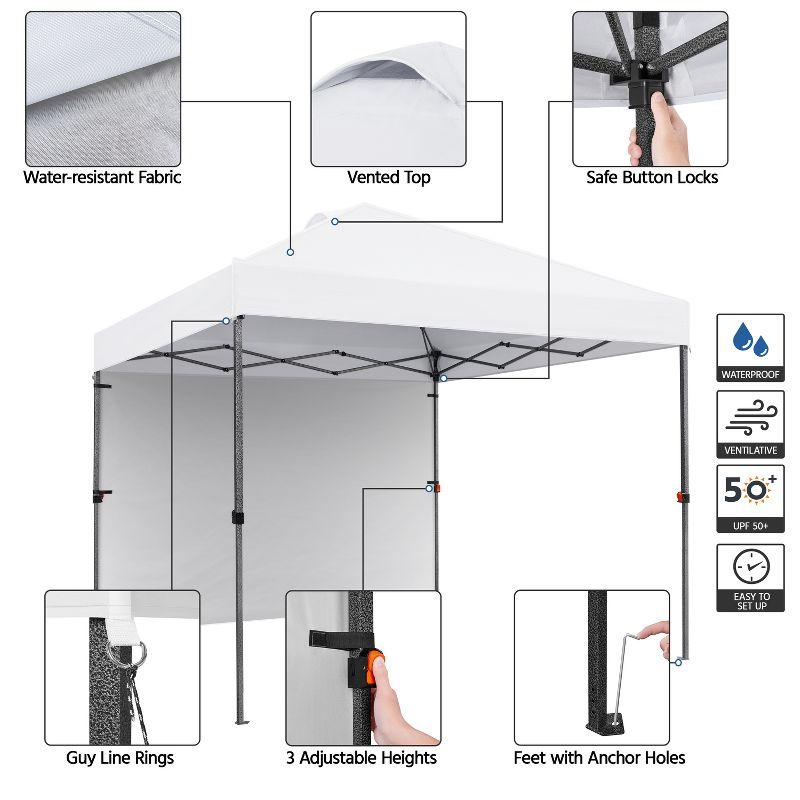 Yaheetech 10×10 FT Pop-up Canopy Tent Party Tent, White