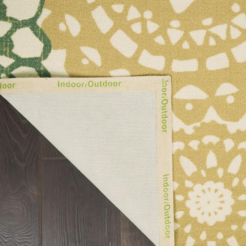 Waverly Sun N Shade SND72 Ivory Gold Indoor/Outdoor Area Rug 7'9" x 10'10"