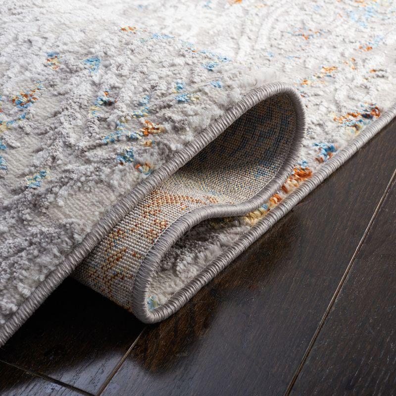 Amelia ALA279 Power Loomed Area Rug - Gray/Blue Gold - 5'5"x7'7" - Safavieh.
