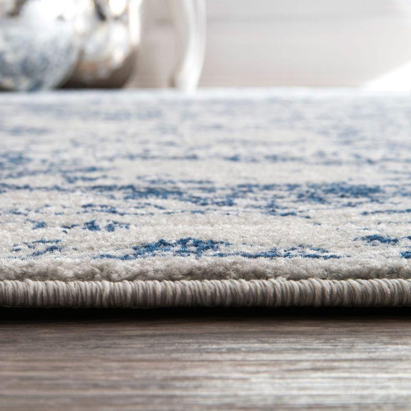 Nuloom Odell Oriental/Persian 2x10 Runner Indoor Area Rug for Living Room Bedroom Dining Room Entryway Hallway Kitchen, Blue/Ivory
