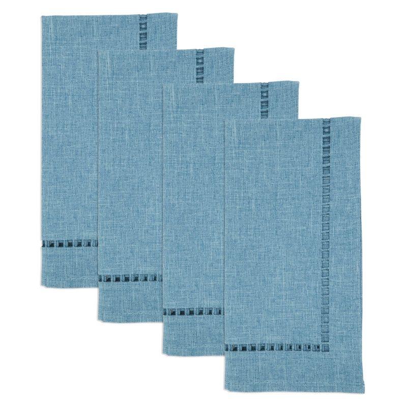 Saro Lifestyle Laser-Cut Hemstitch Napkin (Set of 4)