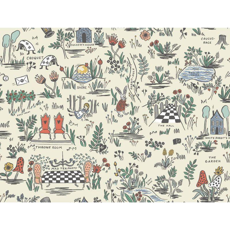 Rifle Paper Co. Wonderland 20' L x 27" W Peel and Stick Wallpaper Roll