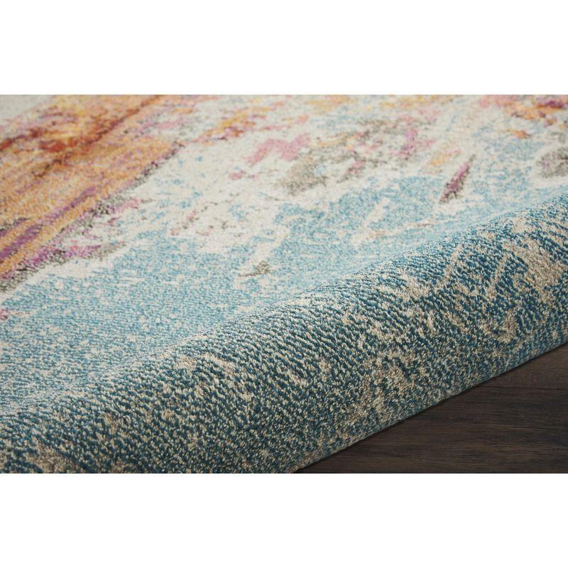 Wade Logan® Celestial 7’10” X Round Sealife Modern Indoor Rug