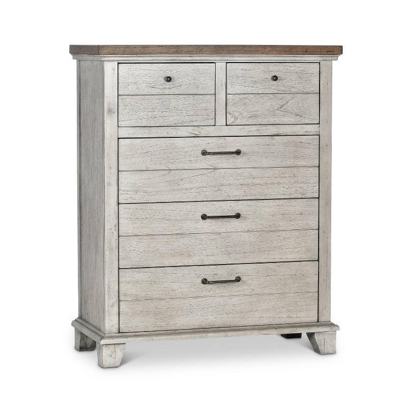 Bear Creek 5 Drawer Chest Rustic Ivory/Honey - Steve Silver Co.