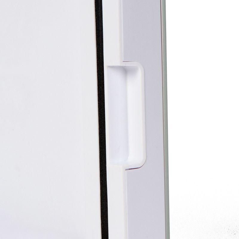 Uber Appliance Personal and Portable Mini Fridge with dry erase board and markers - White