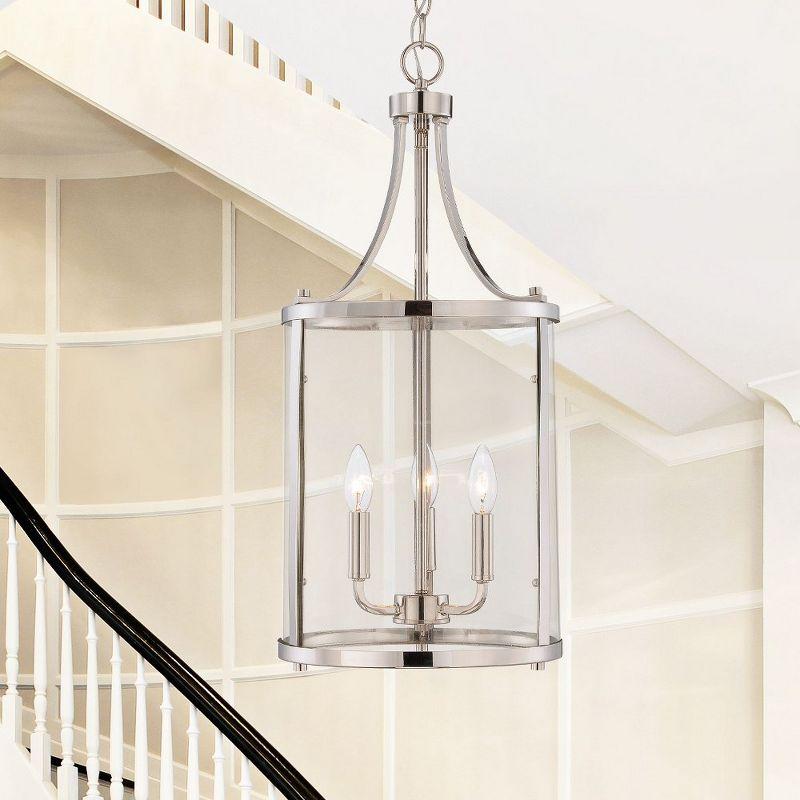 Savoy House Penrose 3 - Light Chandelier in  Satin Nickel